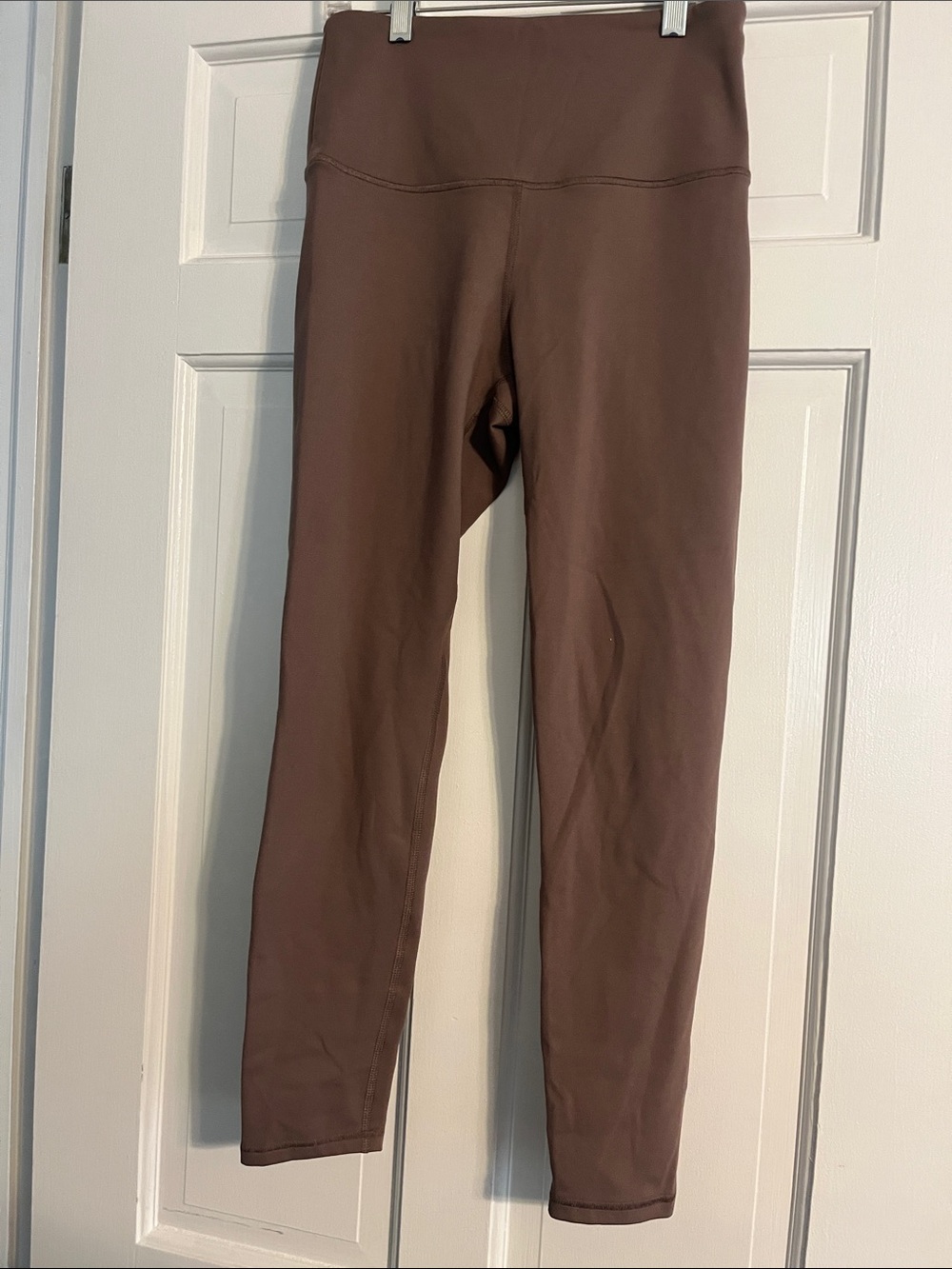 High-Waist Brown Leggings